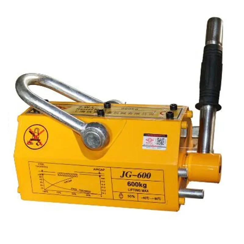Magnetic Lifter Permanent Crane Hoist 600Kg - New 600KG(1800Lbs) Manual Permanent Magnetic Lifter/Permanent