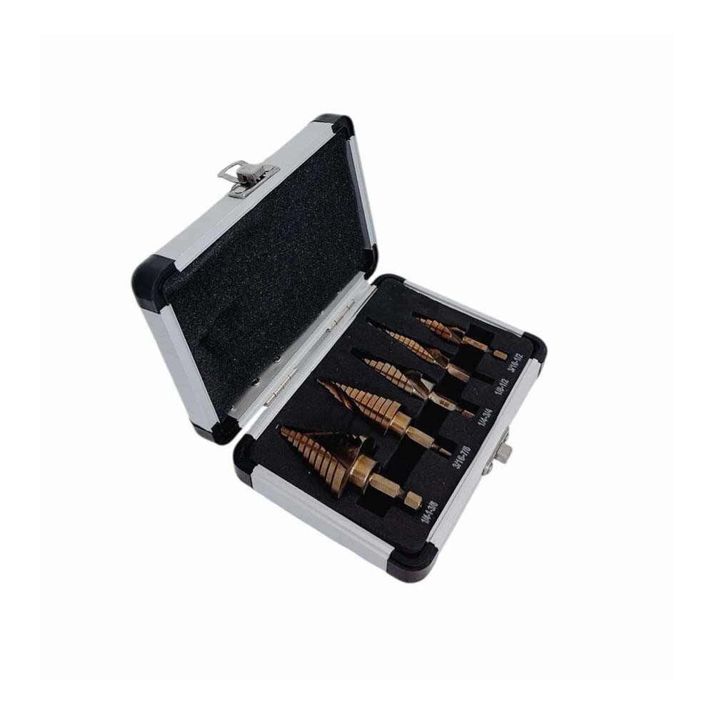 5 Pc Drill Bit Set Cobalt Spir - Step Drill Bit Set Titanium Hss Cobalt ulasan dan harga