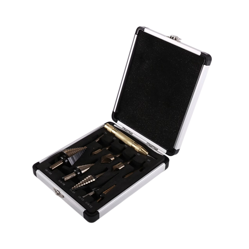 A23T Step Drill Bit Set & Coun - Step Drill Bit Set Titanium Hss Cobalt ulasan dan harga