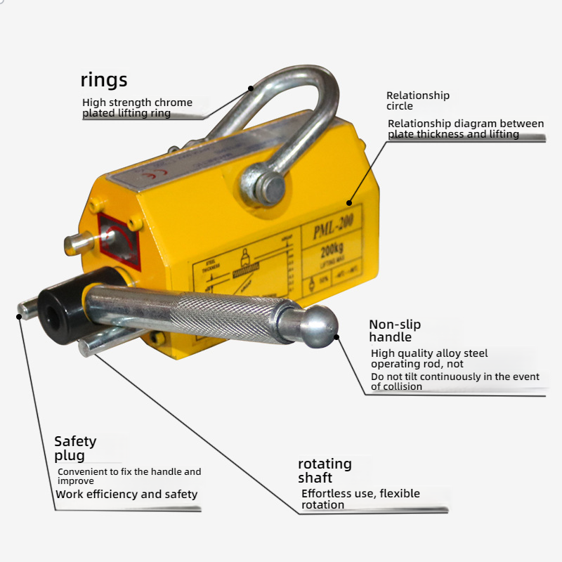 600Kg Steel Permanent Magnetic - Magnetic Lifter Permanent Crane Hoist 600Kg ulasan dan harga
