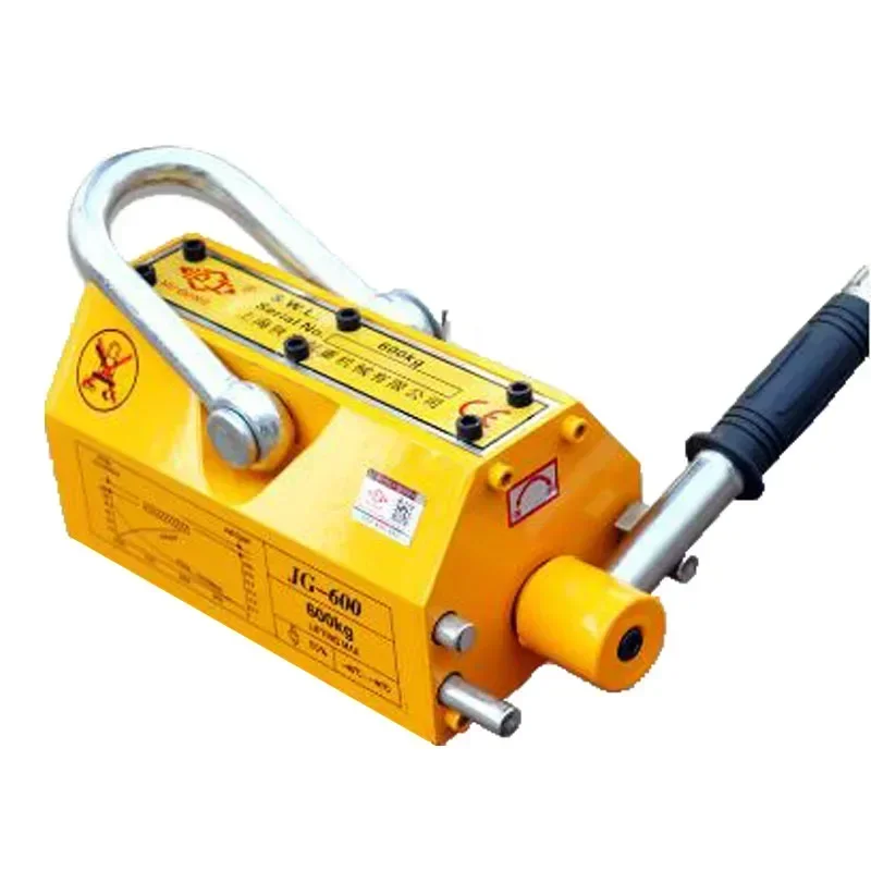 New 600KG(1800Lbs) Manual Perm - Magnetic Lifter Permanent Crane Hoist 600Kg ulasan dan harga