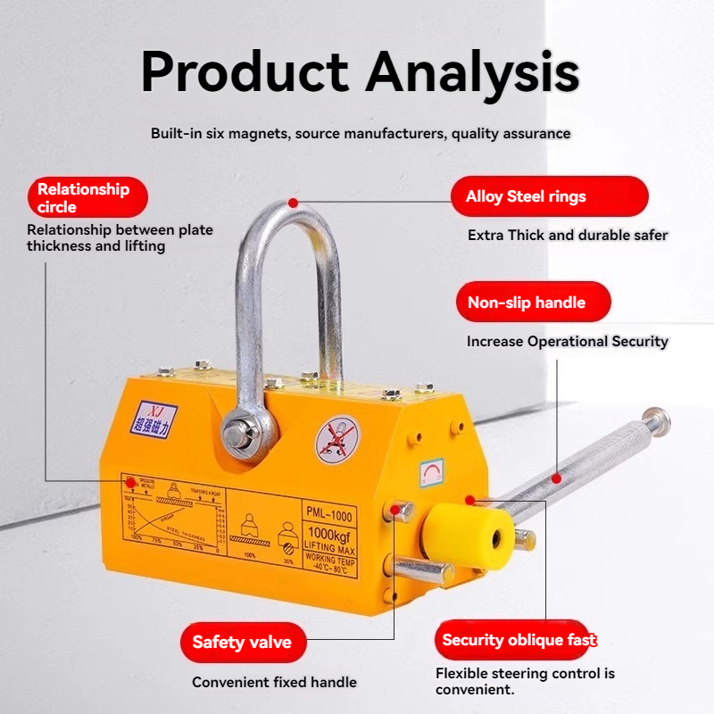 100kg/600kg Permanent Magnetic - Magnetic Lifter Permanent Crane Hoist 600Kg ulasan dan harga